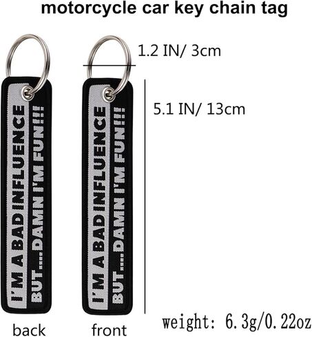 2pcs Motorcycle Keychain for Motorcycles, Scooters, Cars, Bike, Backpack Motorcycle Key Chain Key Tag Jet Tag Keychain(Sea Wave) in Kuwait