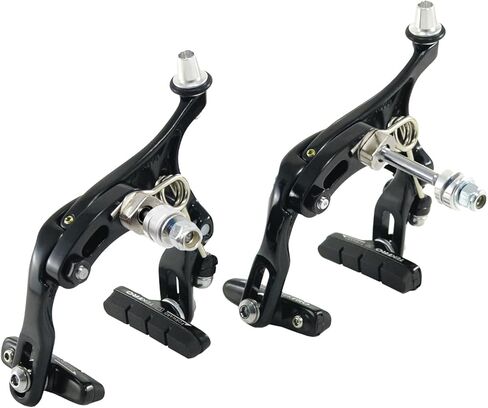 Tektro R559 فرجار فرامل الطريق أذرع طويلة 55 ~ 73 مم (مفتاح ألين غائر) أمامي/خلفي/مجموعة/فضي أسود in Kuwait