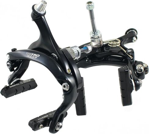Tektro R559 فرجار فرامل الطريق أذرع طويلة 55 ~ 73 مم (مفتاح ألين غائر) أمامي/خلفي/مجموعة/فضي أسود in Kuwait