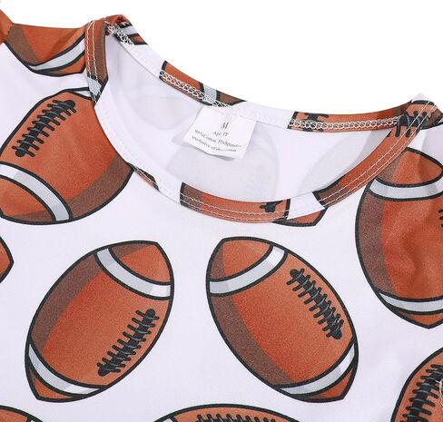 nebljgo Toddler Girls Rugby Short Sleeve Dress Knee Length Dress 2-8Y in Kuwait