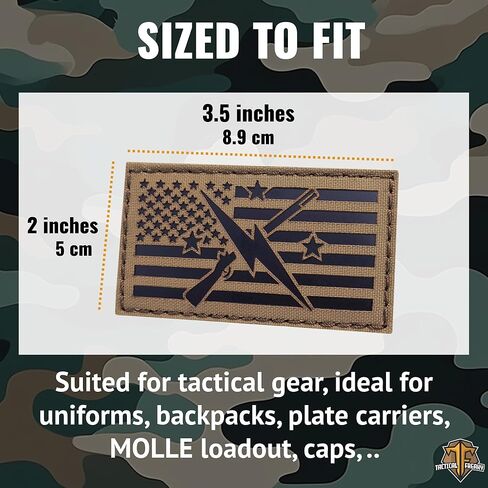 The Minuteman American Flag Morale Tactical Patch [Ranger Green,Lasercut] in Kuwait