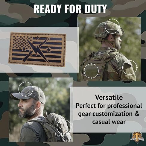 The Minuteman American Flag Morale Tactical Patch [Ranger Green,Lasercut] in Kuwait