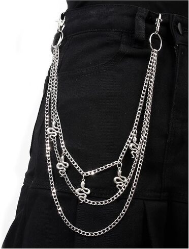Fashionable Wallet Chain Goth Accessories Belt Pants Chain Jean Chains Hip Hop Clothing Accessories for Women Men in Kuwait