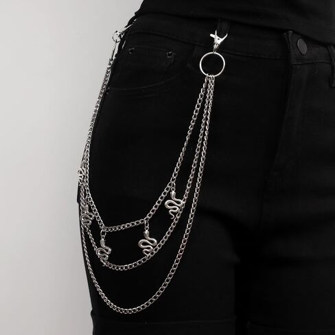 Fashionable Wallet Chain Goth Accessories Belt Pants Chain Jean Chains Hip Hop Clothing Accessories for Women Men in Kuwait