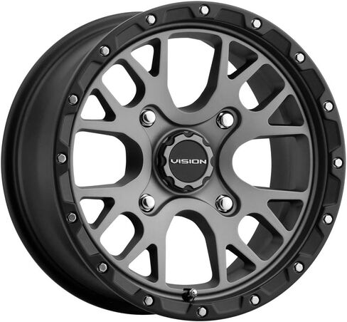 Vision 545 Rocker UTV 15x7 4x110 +13mm Gunmetal Wheel Rim 15 "بوصة in Kuwait