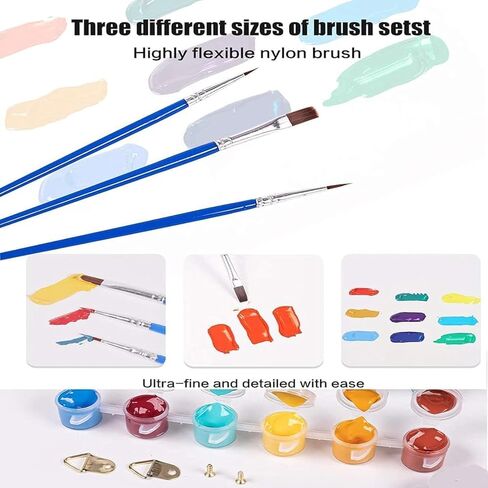 Kichang Flowers Paint Paint by Number for Compans Canvas ، DIY Paint by Numbers kit for البالغين ، الحرف الفنية للبالغين للمبتدئين مع اثنين in Kuwait