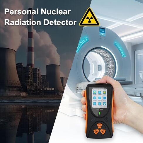 كاشف الإشعاع النووي Geiger Counter، AKSTEST عداد Geiger المحمول، أجهزة قياس الجرعات الإشعاعية للأشعة السينية Beta Gamma المحمولة تحتوي على إنذارات مسموعة ومرئية، كاشف إشعاع قابل لإعادة الشحن مع شاشة LCD in Kuwait
