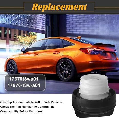 17670-T3W-A01 ، غطاء الغاز ، غطاء الوقود ، متوافق مع 2006-2020 H0NDA Accord ، Civic ، CR-V ، FIT ، HR-V ، Insight ، Odyssey ، Pilot ، Crosstour ، Hybrid ، HR-V ، ACUR ، ILX ، MDX ، RDX ، RL ، TL ، TSX in Saudi Arabia