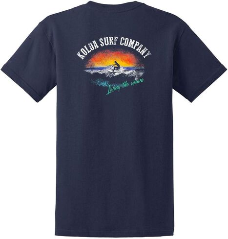 Koloa Surf Mens Surfer at Sunset Logo Heavy Cotton T-Shirt in Reg, Big and Tall in Saudi Arabia