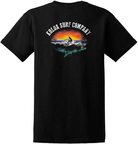 Koloa Surf Mens Surfer at Sunset Logo تي شيرت القطن الثقيل في Reg ، كبير وطويل in Kuwait