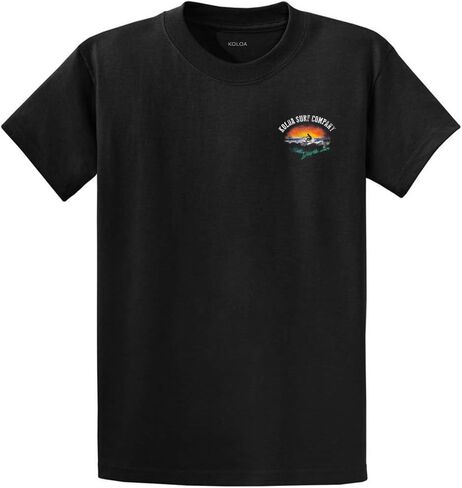 Koloa Surf Mens Surfer at Sunset Logo تي شيرت القطن الثقيل في Reg ، كبير وطويل in Kuwait