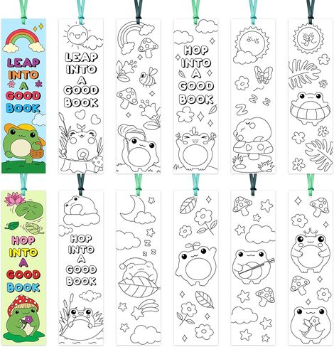 Cat Animal Color Your Own Bookmark - 123Pcs Cats Lover DIY Coloring Bookmark for Kids Blank Paper Book Marker School Art Craft Classroom Reward Party Game Prize Birthday Gift Goodie Bag Filler Supply in Saudi Arabia