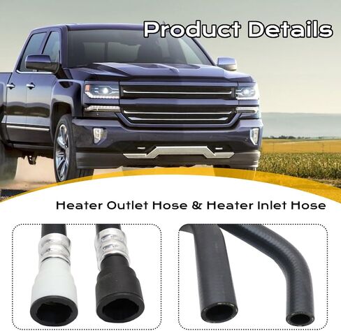 Heater Outlet Hose & Heater Inlet Hose Fit For 2014-2018 Chevrolet Silverado 1500 2500 Silverado 1500 LD Cheyenne GMC Sierra 1500 Sierra 1500 Limited Replace For 23126443 23126442 in Saudi Arabia