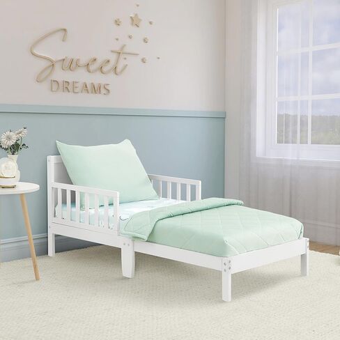 Evolur I Heart You 3 Piece Toddler Bedding Set, Super Soft and Breathable Toddler Bedding, Machine Washable, Includes Fitted Sheet, Comforter and Pillow Case in Kuwait