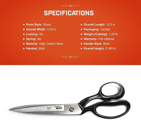 Crescent Wiss 12" Bent Handle Industrial Shears | W22N in Kuwait