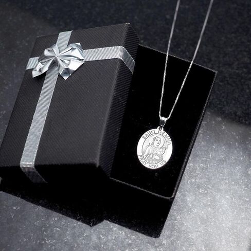 PicturesOnGold.com Saint Gemma Galgani Oval Medal - Round - 1/2 X 2/3 Inch Size of Dime, Sterling Silver in Saudi Arabia