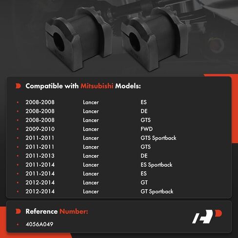 مجموعة جلبة باربيوم A-Premium 2 × ، متوافقة مع Mitsubishi Lancer 2008-2014 in Saudi Arabia