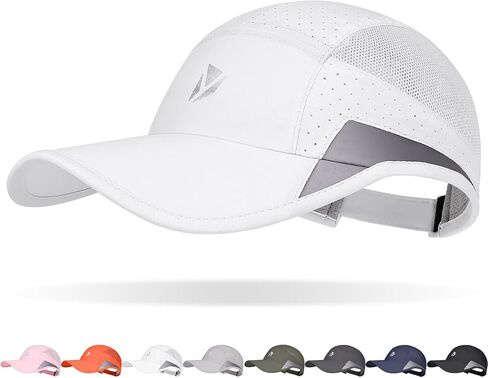 Running Hat for Men & Women, Quick-Dry Lightweight Baseball Cap,UPF 50+ Reflective Breathable Sport Hats in Kuwait