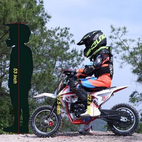 X-PRO Victor 40 Mini Dirt Bike, Gas Power 4 Stroke Dirt Bike! 40CC Pit Bike, Pull Start, 10" Wheels! (Pink) in Saudi Arabia