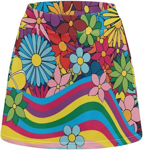 Tennis Skirts for Women 2 In1 High Waisted Athletic Golf Skorts Skirt with Pocket Running Workout Activewear XS-3XL in Saudi Arabia