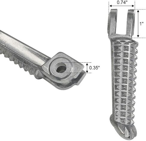 TCMT Front Footrests Pegs Footpegs Sider Fit for Yamaha YZF R1 1998-2024 R1S R1M 2015-2023 YZF R6 2003-2020 YZF R6S 2003-2009 Replace for 1KB-27461-00-00 in Saudi Arabia