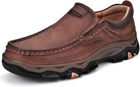 Men's Orthopedic Walking Shoes Genuine Leather Slip On Loafers, Comfortable Non-Slip Driving Loafers for Men in Saudi Arabia