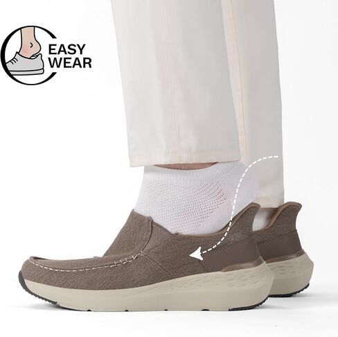 Bruno Marc Men's Hands Free Slip on Loafers Casual Sneakers Canvas Walking Shoes in Saudi Arabia
