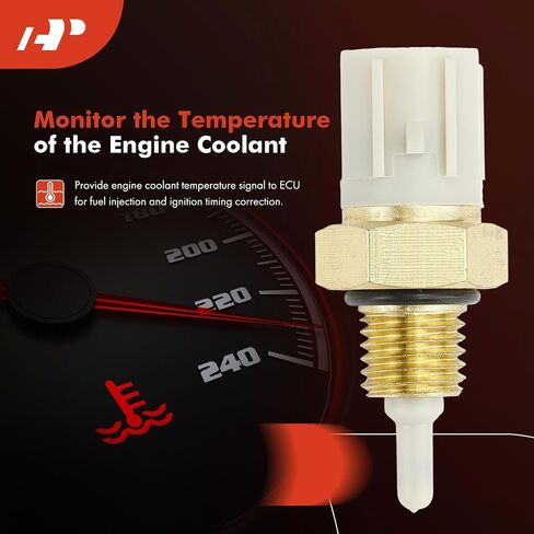 A-Premium Engine Coolant Temperature Sensor [2 Pins] Compatible with Honda CR-V 1997-2001, Accord 1994-2002, Pilot 2003-2004, Odyssey 1995-2004 & Acura MDX 2001-2002, TL 1999-2003, RL 1996-2004, CL in Saudi Arabia