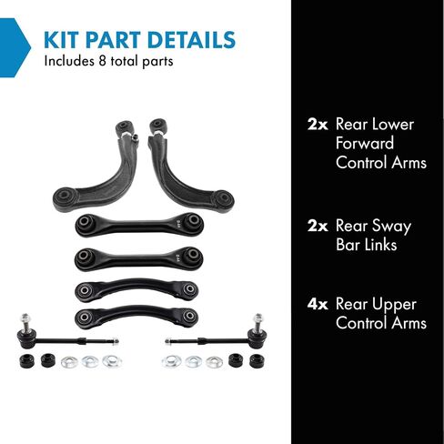 TRQ REAT SUPENSION KIT CONTROL ARM SWAWE SWAWER RINK متوافق مع 2013-2019 FORD ESCER in Saudi Arabia