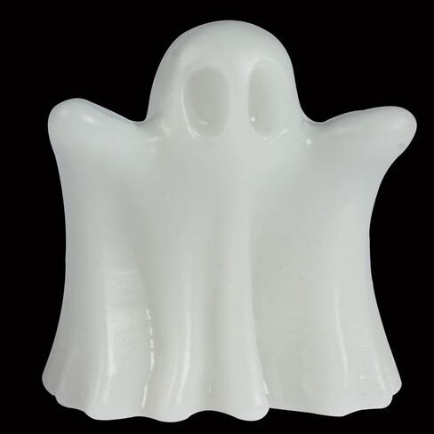 Flame Stone Crystal Ghost, 1.8in Ghost Decor, Cute Natural Crystal Ghost Statue, Halloween Crystals Figurines Hand-Carved, Spooky and Decoration for Home Office Mantel Decor in Kuwait
