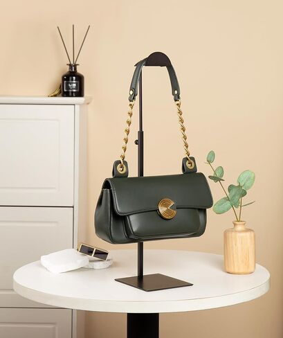 2 Pack Purse Display Stand Stainless Steel Purse Stand for Display Adjustable Gold Handbag display for Boutique or Retail in Kuwait
