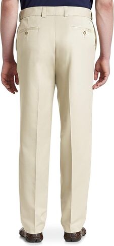 Oak Hill by DXL Men's Big and Tall-microfiber pants-Relaxer Pants New Khaki 42 × 34 in Kuwait