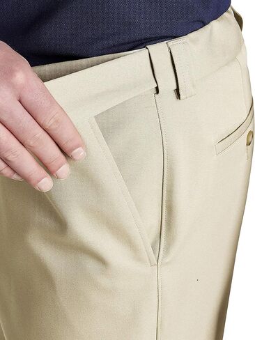 Oak Hill by DXL Men's Big and Tall-microfiber pants-Relaxer Pants New Khaki 42 × 34 in Kuwait