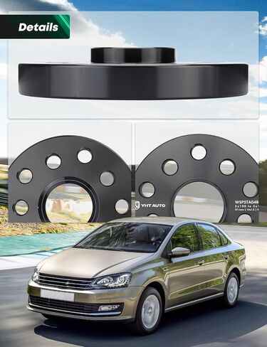 Yhtauto 5x100/5x112mm محولات العجلة المركزية محولات مركزية 20 مم متوافق مع Audi ، موديلات فولكس واجن ، TT ، الخنفساء ، الجولف ، جيتا ، بارات ، عجلات إطارات الفواصل M14x1.5. in Saudi Arabia