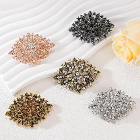 عتيقة Art Deco Crystal Rhinestone Brooch Pin للنساء in Saudi Arabia