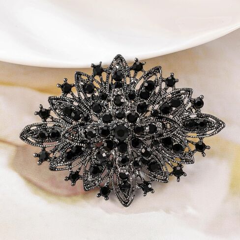 عتيقة Art Deco Crystal Rhinestone Brooch Pin للنساء in Saudi Arabia