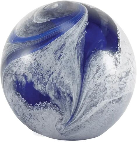 OneWorld Memorials Blue Glass Marble Romirl Ashes remsake remsake - فريدة من نوعها وفنية صغيرة in Kuwait