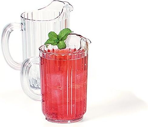 منتجات Carlisle FoodService Products Versapour Clear Pitcher طويل القامة، إبريق بلاستيكي للمطاعم والمطاعم والمطابخ والبلاستيك، 60 أونصة، شفاف in Saudi Arabia