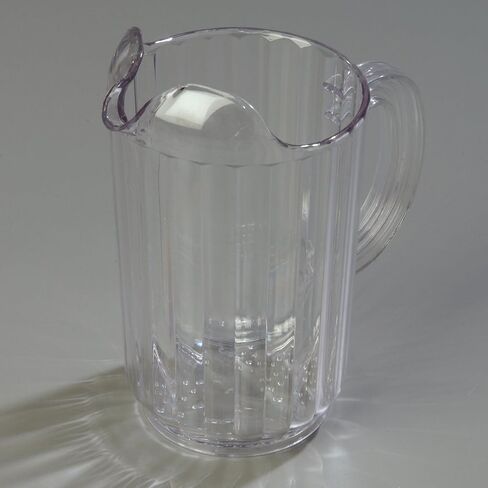 منتجات Carlisle FoodService Products Versapour Clear Pitcher طويل القامة، إبريق بلاستيكي للمطاعم والمطاعم والمطابخ والبلاستيك، 60 أونصة، شفاف in Saudi Arabia