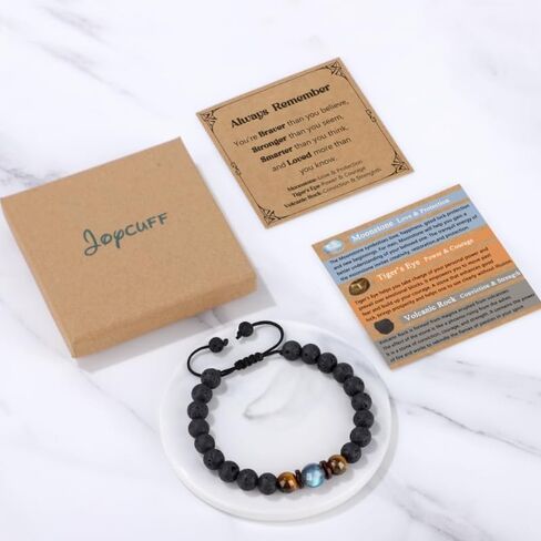 أساور Joycuff للرجال المراهقين الهدايا الأفكار في سن المراهقة التخرج هدية له الهيماتيت 10 12 16 18 سنة 1 عيد ميلاد 8 ابن حفيد عيد الميلاد يوم التخزين الاشياء in Kuwait