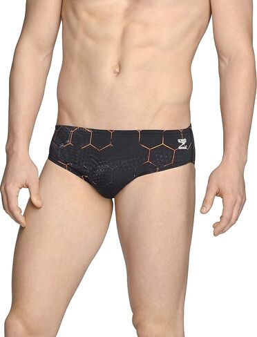 Speedo Men's Standard Swimsuit Brief Endurance+ Printed Team Colors, Solar Blue, 36 in Saudi Arabia