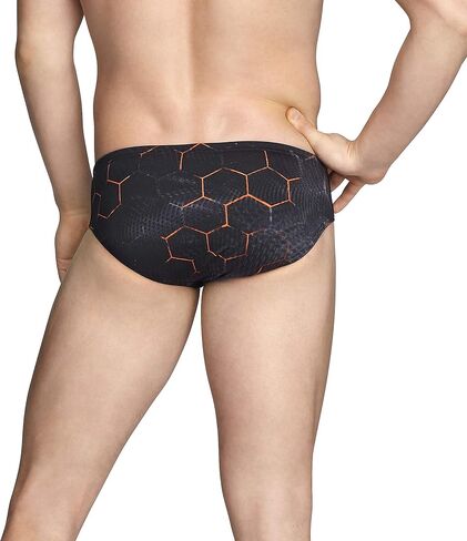 Speedo Men's Standard Swimsuit Brief Endurance+ Printed Team Colors, Solar Blue, 36 in Saudi Arabia