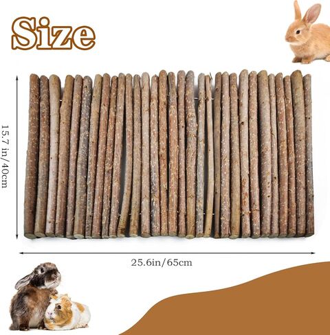 kathson أرنب جسر خشبي الهامستر تسلق نفق الأرنب سلم كبير جدا الخشب مخبأ مرن لخنزير غينيا شينشيلا النمس القنفذ الفئران السنجاب والقوارض الأخرى (26 × 16 بوصة) in Kuwait