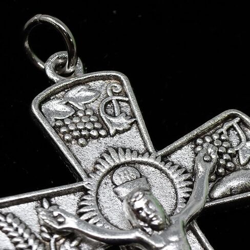 Needzo Silver Tone Crucifix Charm, Catholic Cross Pendant, Jewelry Gifts, 2 Inches in Saudi Arabia