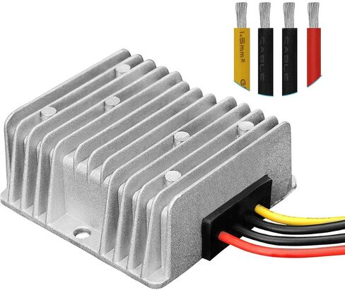 DC 12V 24V إلى 5V DC محول جهد إمداد الطاقة للسيارات، مقاوم للماء DC 8V-32V يتنحى إلى DC 5V 3A 15W منظم الجهد وحدة طاقة باك المتوافقة مع فولت شاحنة السيارة in Kuwait