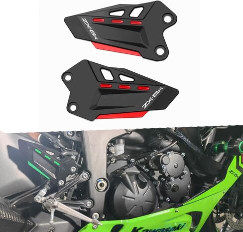 حارس كعب دراجة نارية مناسبة ل ZX-6R 2019-2024 2025 + حماية القدم الخلفية 2024 ملحقات مسند القدمين ZX6R 2025 ZX6R الملحقات GN in Kuwait