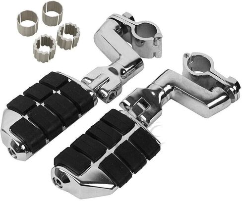 TCMT 1" 7/8" Engine Guard Highway Foot Pegs Fits For Honda(Goldwing), Yamaha, Suzuki, Harley-DavidsonW/ 1" or 7/8" Engine Guard in Saudi Arabia