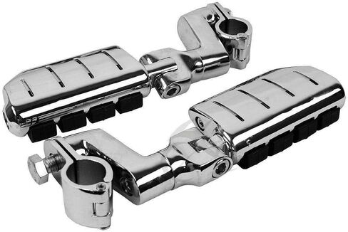 TCMT 1" 7/8" Engine Guard Highway Foot Pegs Fits For Honda(Goldwing), Yamaha, Suzuki, Harley-DavidsonW/ 1" or 7/8" Engine Guard in Saudi Arabia