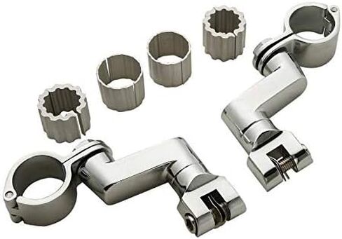 TCMT 1" 7/8" Engine Guard Highway Foot Pegs Fits For Honda(Goldwing), Yamaha, Suzuki, Harley-DavidsonW/ 1" or 7/8" Engine Guard in Saudi Arabia