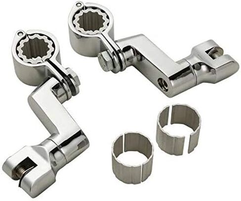 TCMT 1" 7/8" Engine Guard Highway Foot Pegs Fits For Honda(Goldwing), Yamaha, Suzuki, Harley-DavidsonW/ 1" or 7/8" Engine Guard in Saudi Arabia